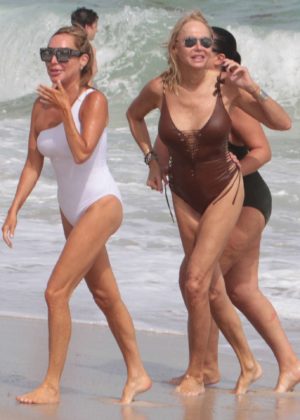Lauren Foster and Marysol Patton in Swimsuit in Miami Beach