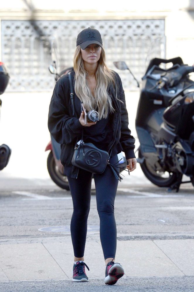 Lauren Pope went to a gym in Barcelona