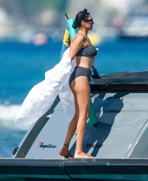 Lauren Silverman - In a bikini on a yacht in Barbados