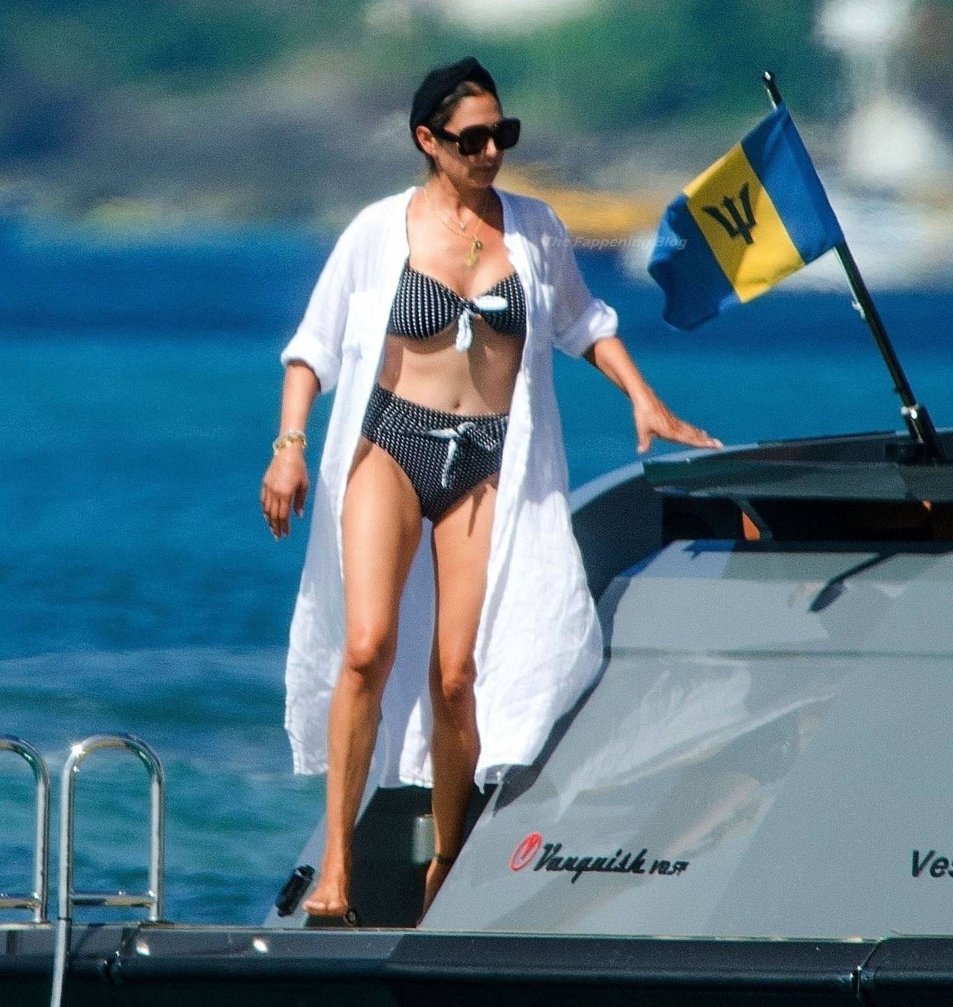 Lauren Silverman – In a bikini on a yacht in Barbados
