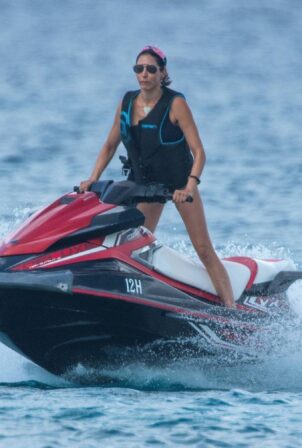 Lauren Silverman - Ride on jet skis on holiday in Barbados