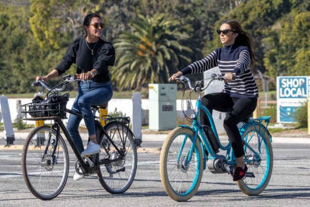 Lauren Silverman - With Terri Seymour on a bike ride in Malibu