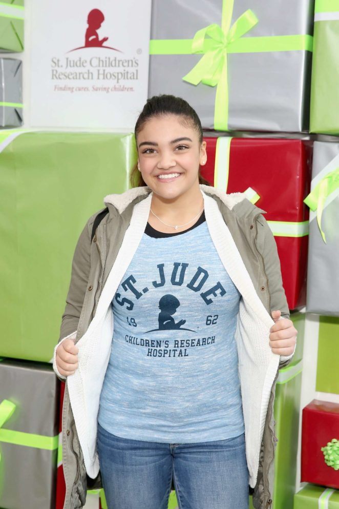 Laurie Hernandez - St. Jude Children's Research Hospital Hosts #GiveThanks Holiday Pop-Up in NY