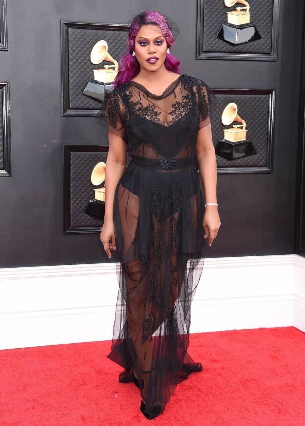Laverne Cox - 2022 Grammy Awards at MGM Grand Garden Arena in Las Vegas