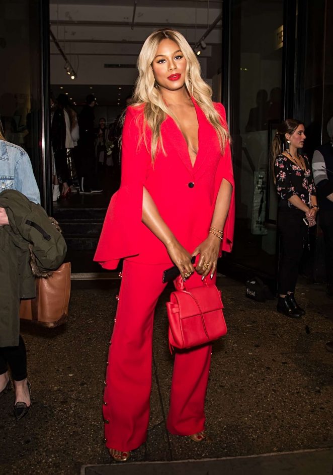 Laverne Cox - Leaving Prabal Gurung Fashion Show 2018 in NY