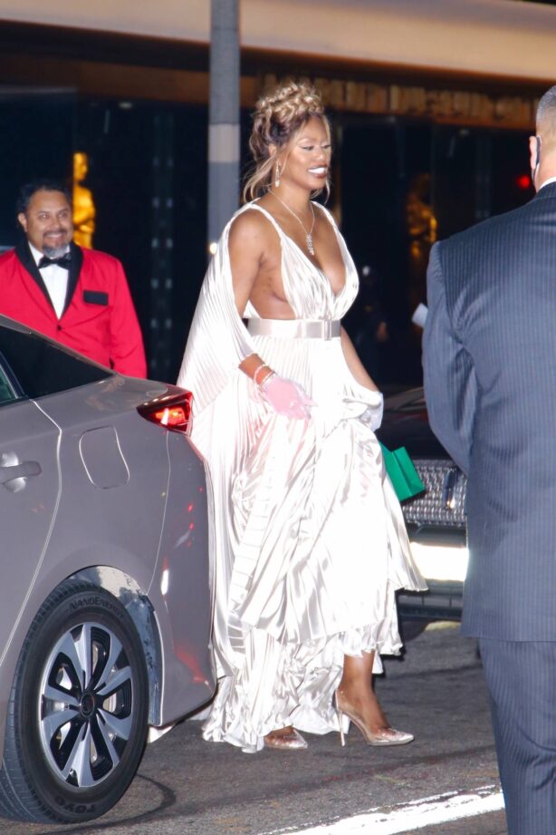 Laverne Cox - Leaving the Academy Museum of Motion Pictures Opening Gala in Los Angeles