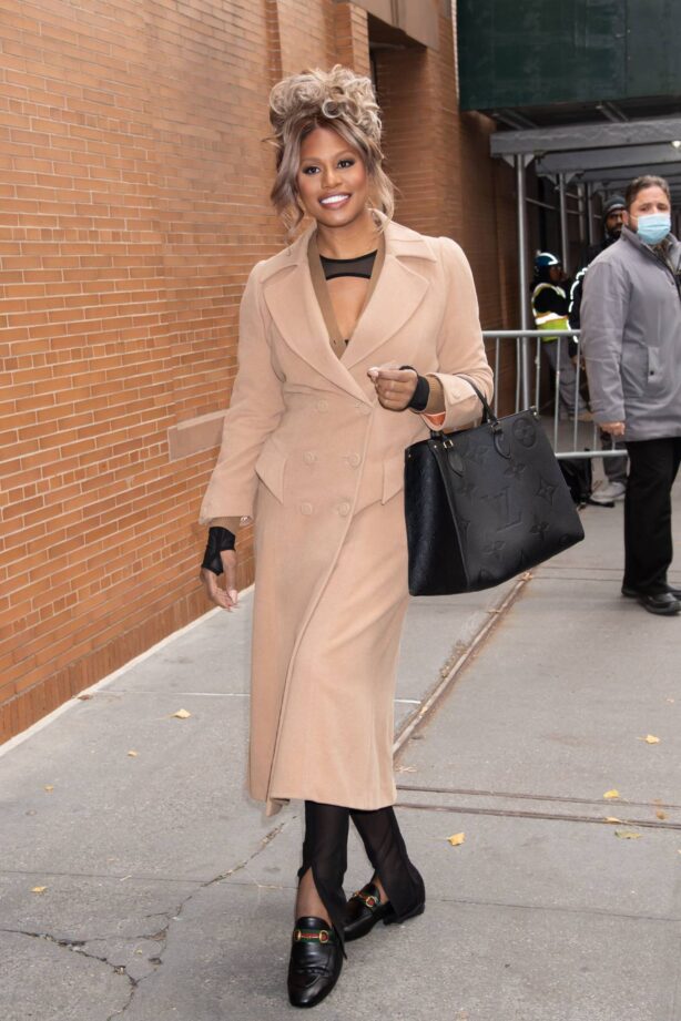 Laverne Cox - Leaving 'The View' TV show in New York