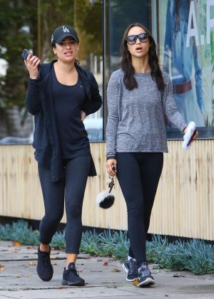Lea Michele and Cara Santana - Shopping on Melrose Place in West Hollywood