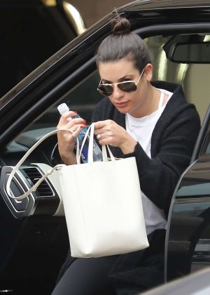 Lea Michele - Arrives at the Montage Beverly Hills