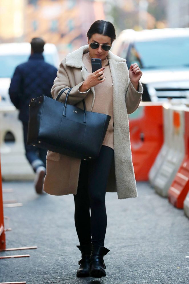 Lea Michele - Arrives in New York City