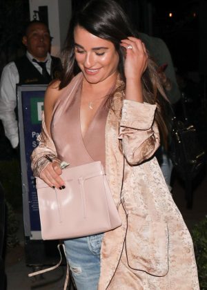 Lea Michele at Gracias Madre in West Hollywood