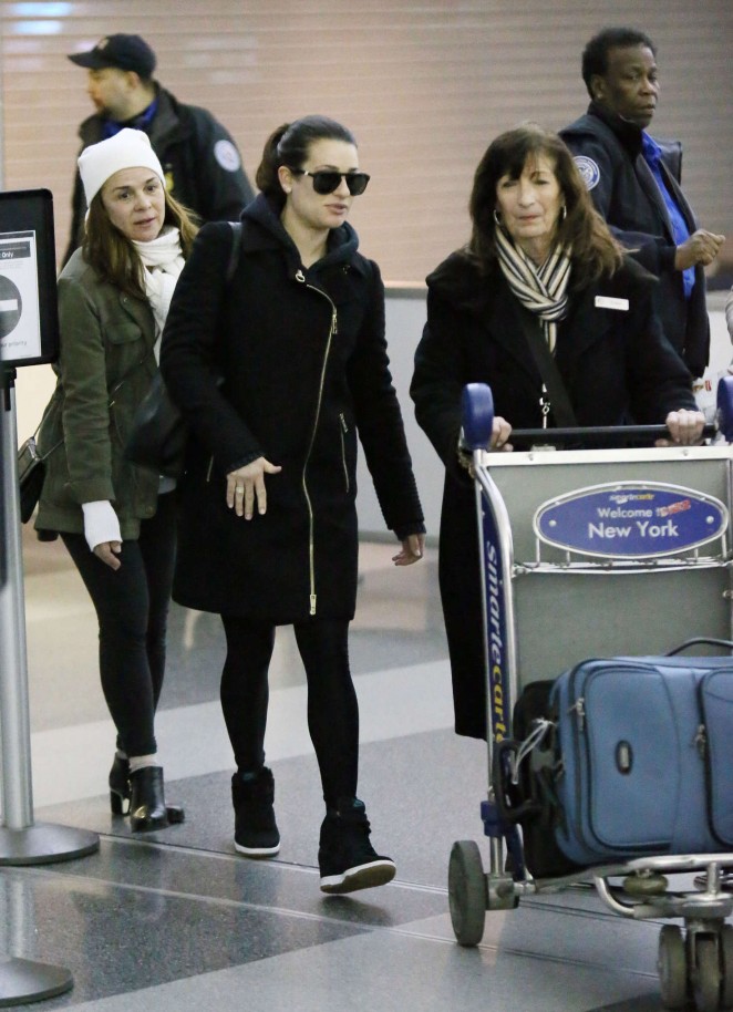 Lea Michele at JFK Airport in NYC
