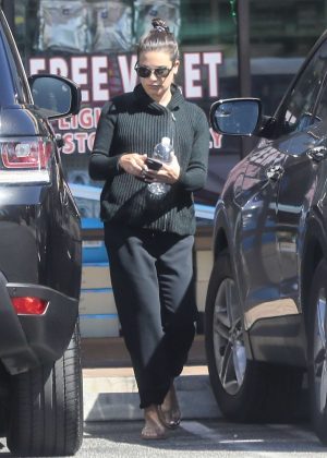 Lea Michele at the UPS Store in Beverly Hills