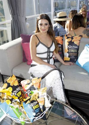 Lea Michele Celebrates Popchips 10th birthday in Los Angeles