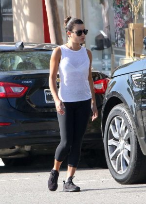 Lea Michele in Black Tights out in Los Angeles