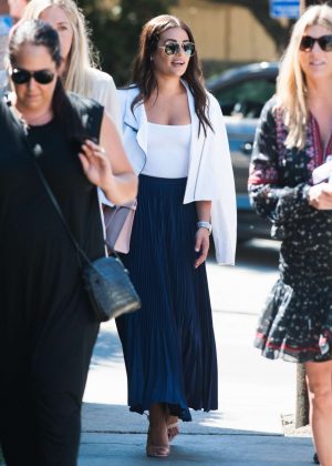 Lea Michele in Long Skirt out in Los Angeles