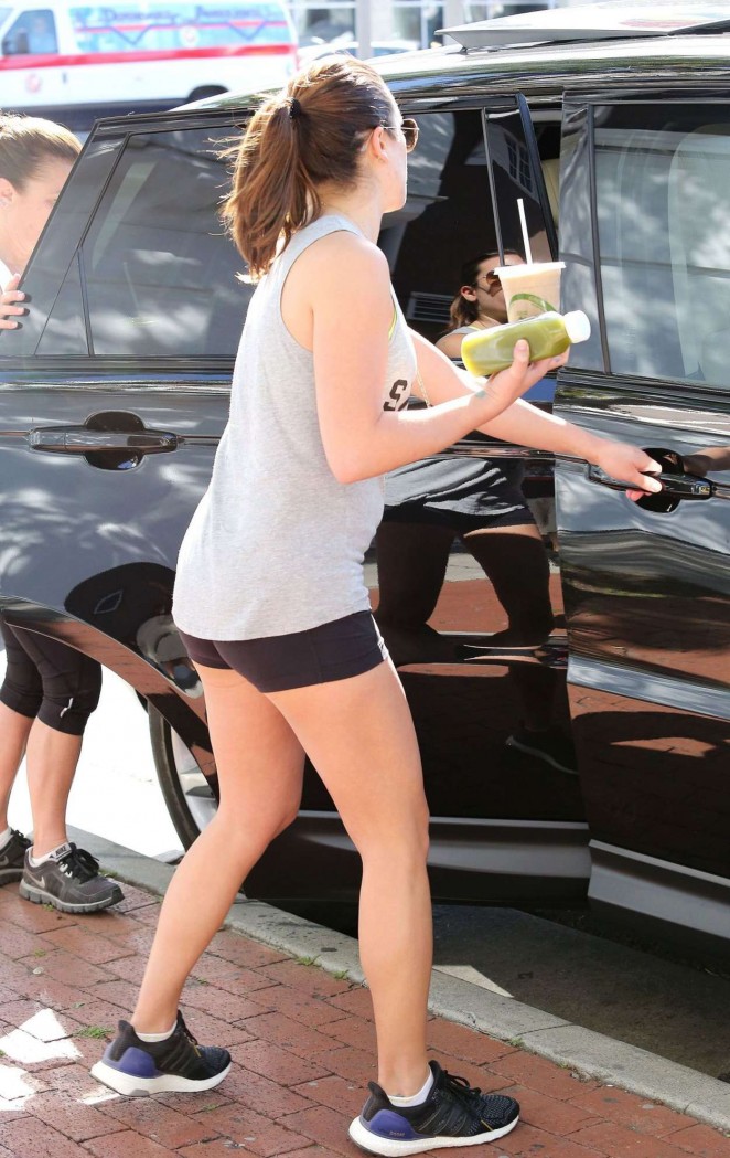 Lea Michele in Shorts Out in Los Angeles