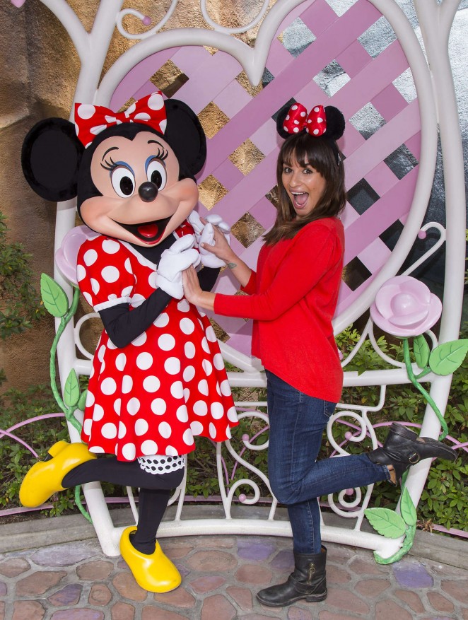 Lea Michele - Mickey's Toontown at Disneyland in Anaheim