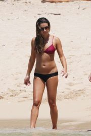 Lea Michele - On beach in Hawaii