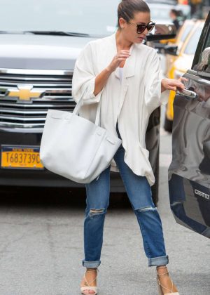 Lea Michele out in New York