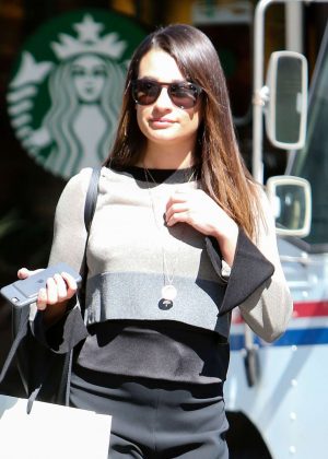 Lea Michele out shopping at Switch in Bel-Air