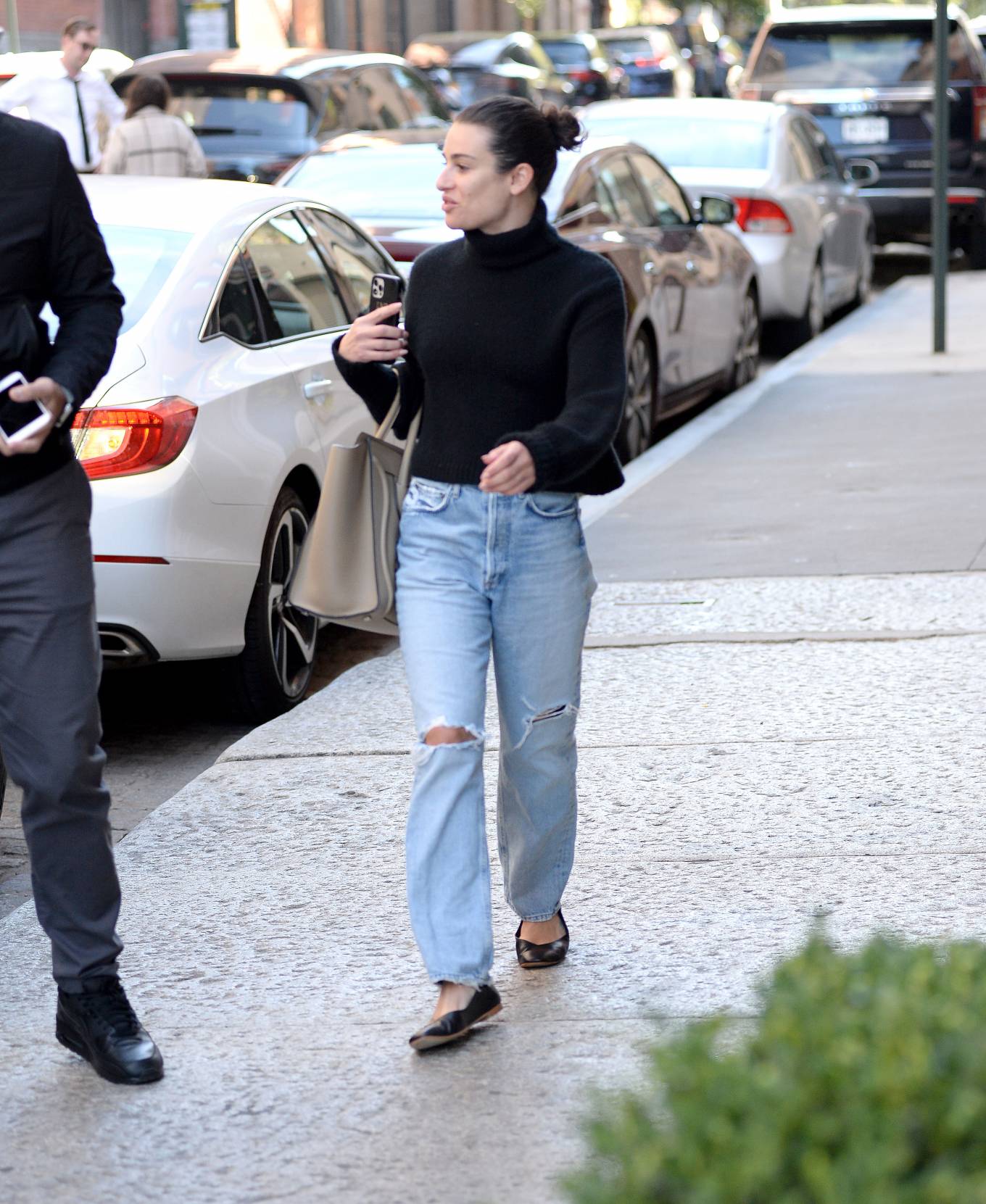 Lea Michele 2022 : Lea Michele – Stepping out in New York-01