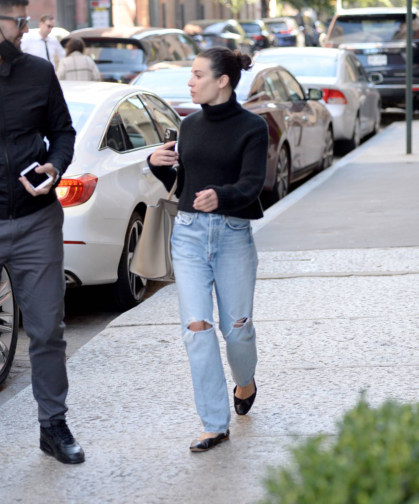 Lea Michele 2022 : Lea Michele – Stepping out in New York-05