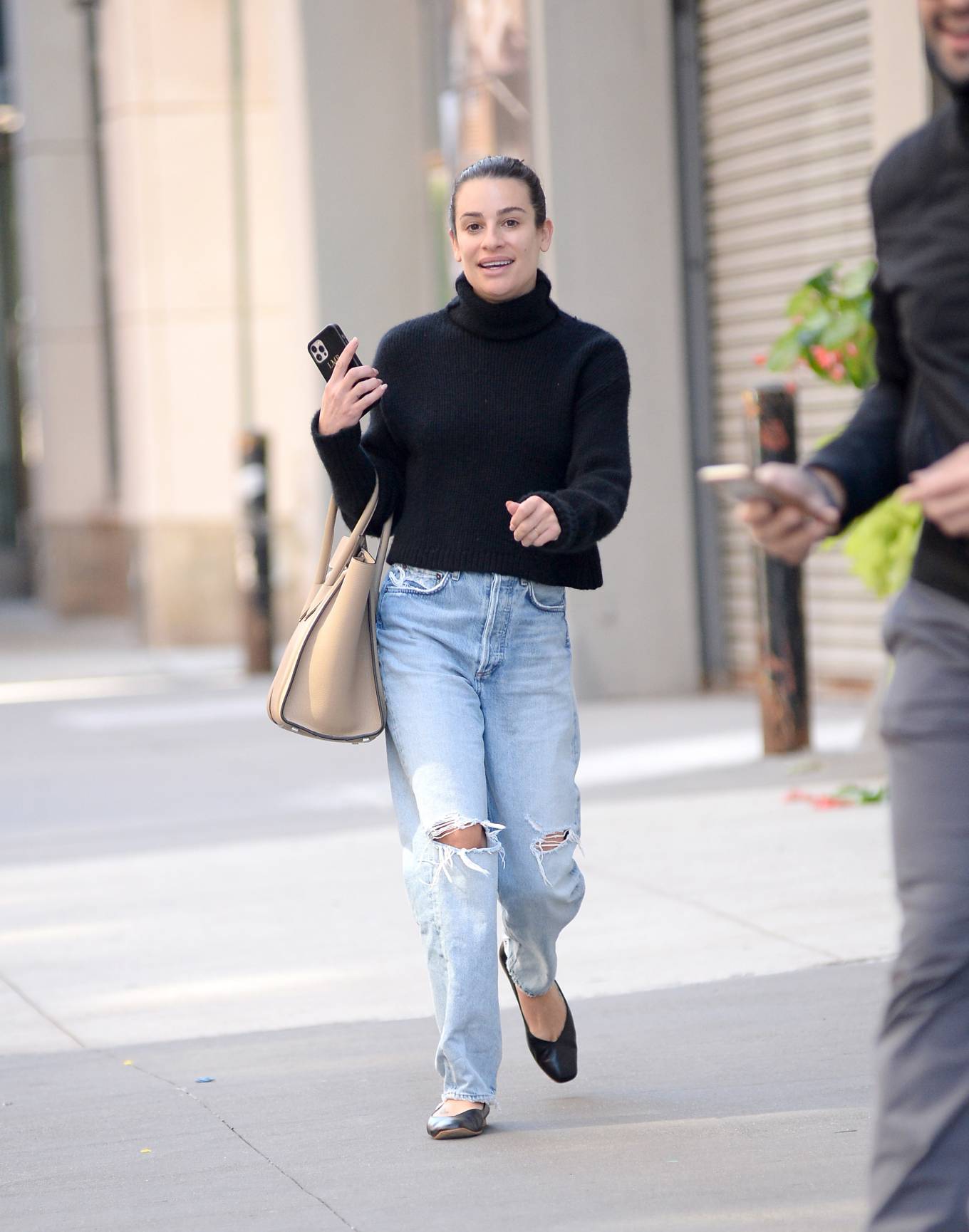 Lea Michele 2022 : Lea Michele – Stepping out in New York-06