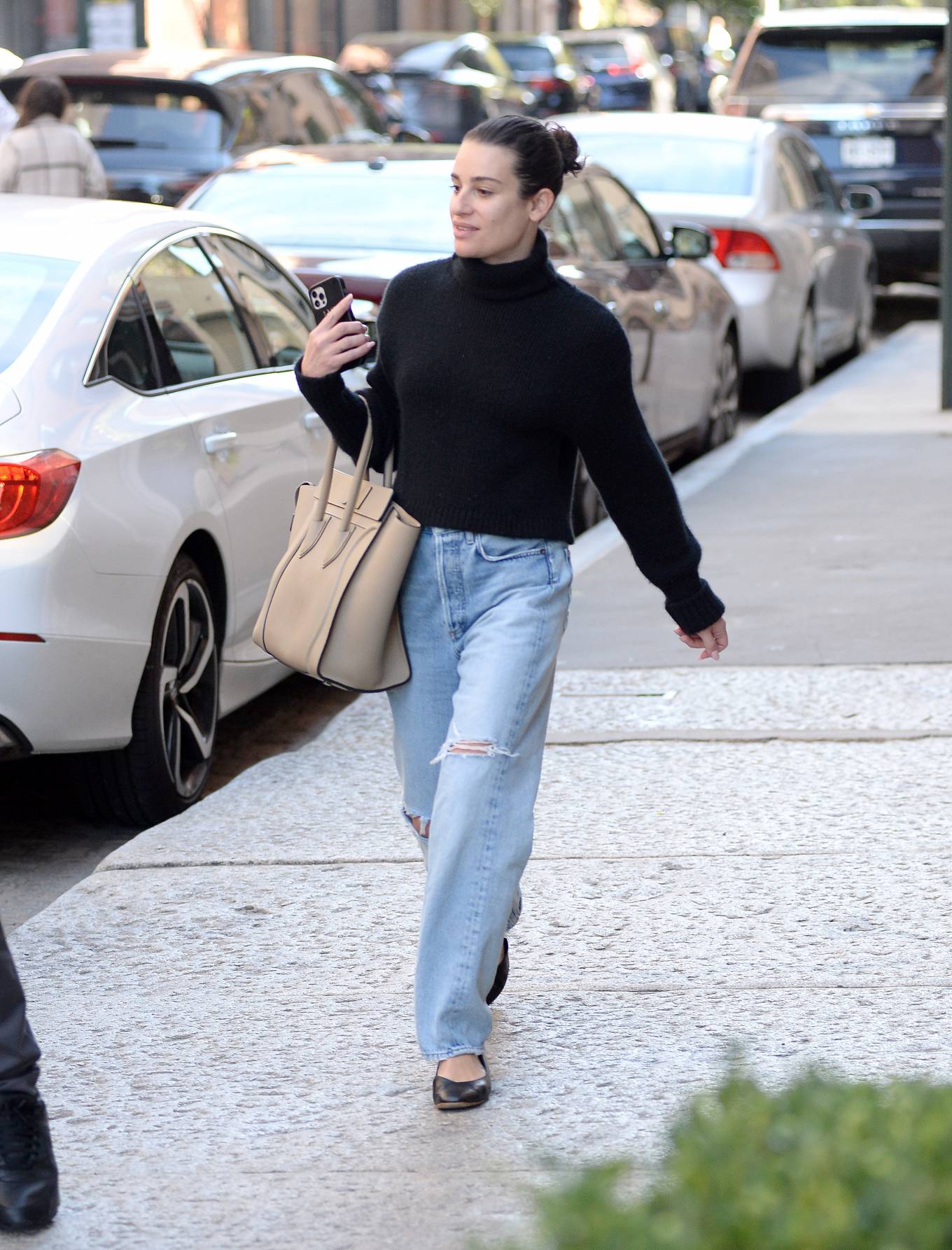 Lea Michele 2022 : Lea Michele – Stepping out in New York-09