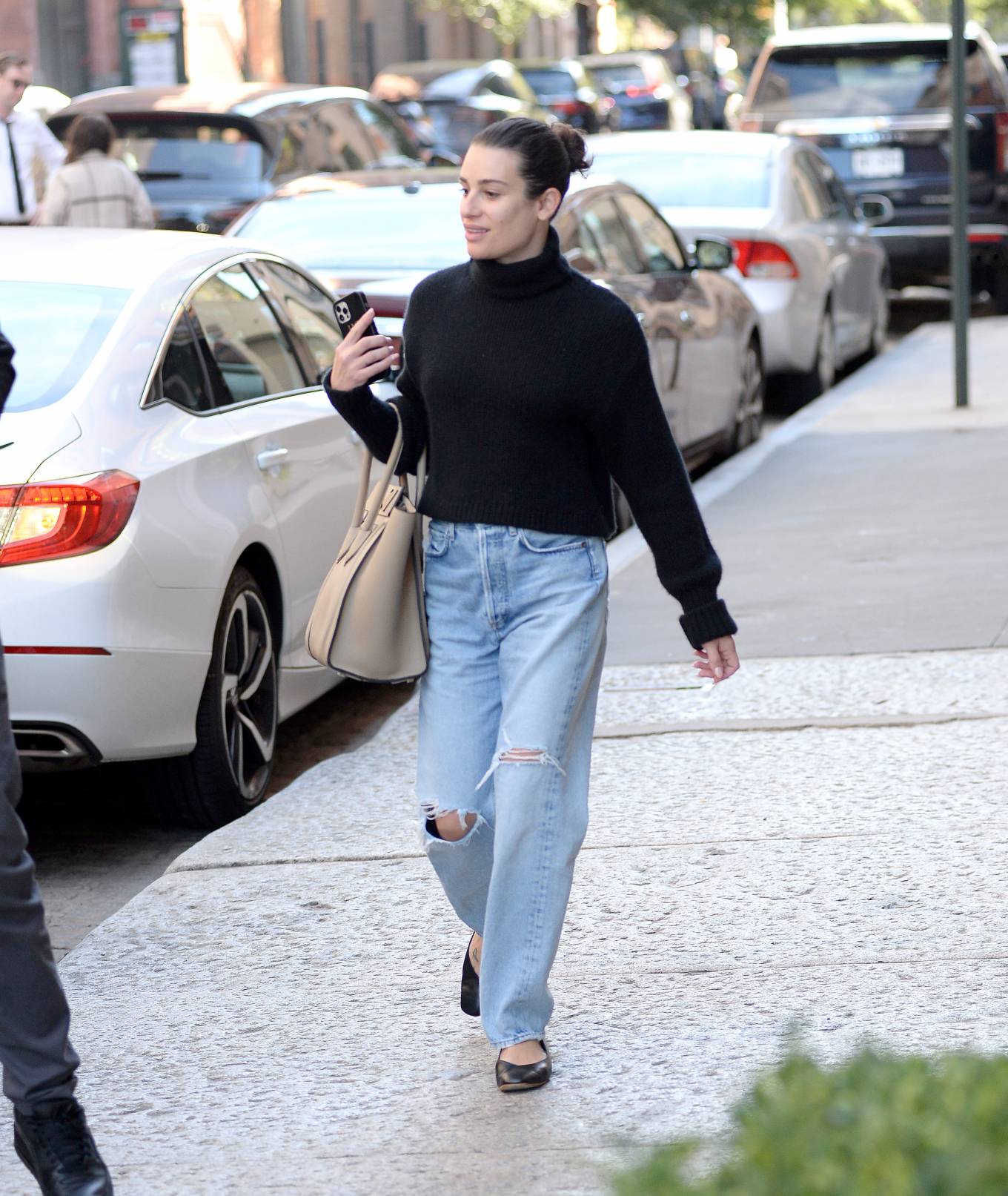 Lea Michele 2022 : Lea Michele – Stepping out in New York-10
