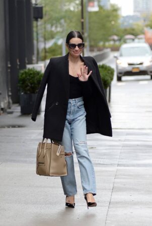 Lea Michele - Steps Out in New York