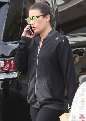 Lea Michele - Takes Her Lunch in West Hollywood