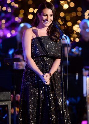 Lea Michele - The Grove Christmas With Seth MacFarlane in Los Angeles
