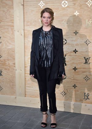 Lea Seydoux - Louis Vuitton & Jeff Koons Masters Collection Collaboration in Paris