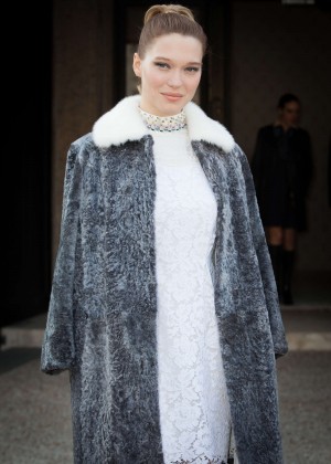 Lea Seydoux - Miu Miu Fashion Show 2015 in Paris
