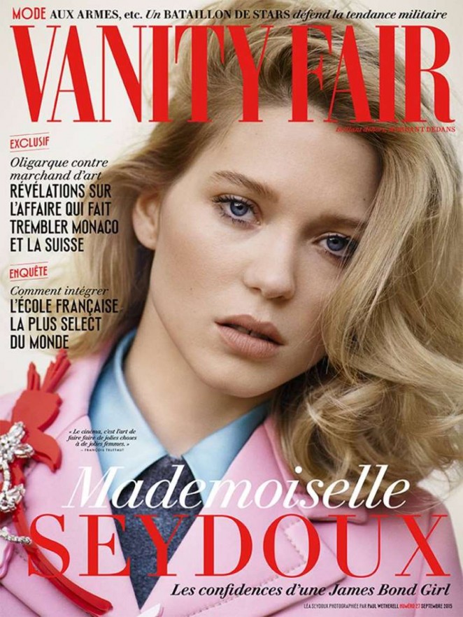 Lea Seydoux - Vanity Fair France Cover (September 2015)