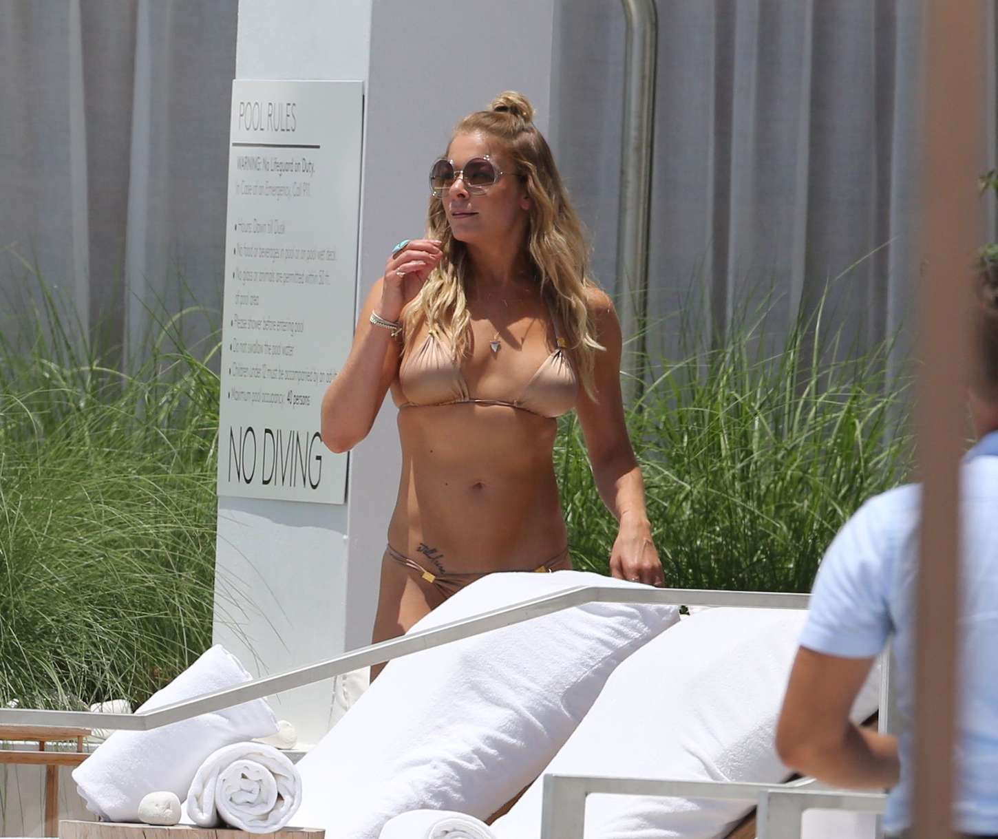 LeAnn Rimes - Wearing a bikini at a pool in Miami. 