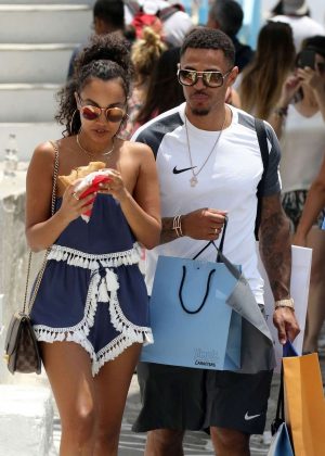 Leigh-Anne Pinnock and boyfriend Andre Gray out in Mykonos