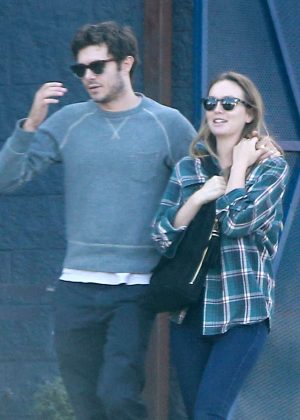 Leighton Meester and Adam Brody out for breakfast in Silverlake