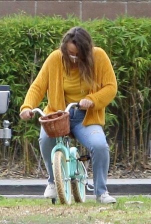 Leighton Meester - At the park in Los Angeles