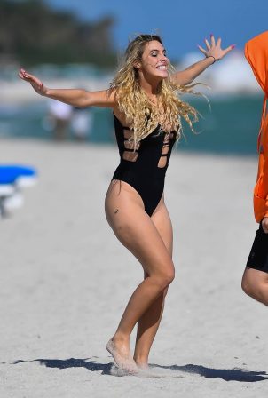 Lele Pons - In a bikini at a Beach in Miami