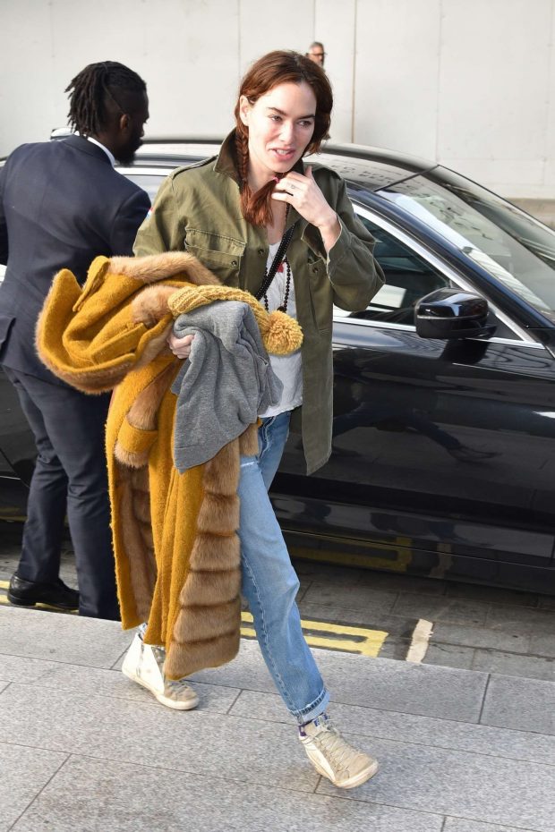 Lena Headey - Out and about in London
