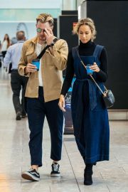 Leona Lewis and Dennis Jauch - Arrives at Heathrow Airport in London