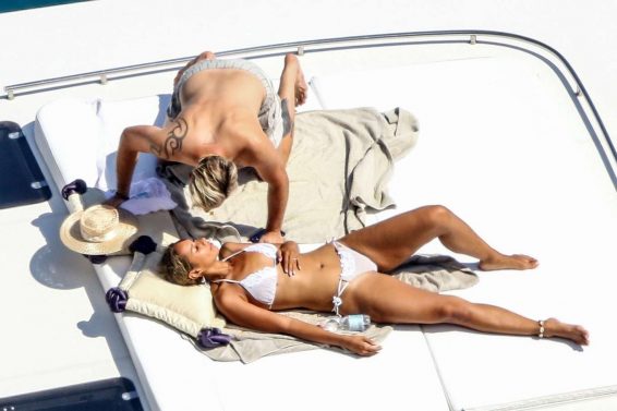 Leona Lewis in a white bikini as she enjoys her Honeymoon with Dennis Jauch in Capri