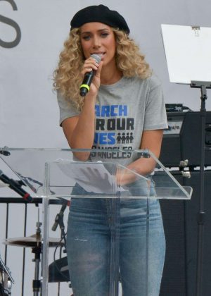 Leona Lewis - March at the anti-gun 'March For Our Lives' in LA