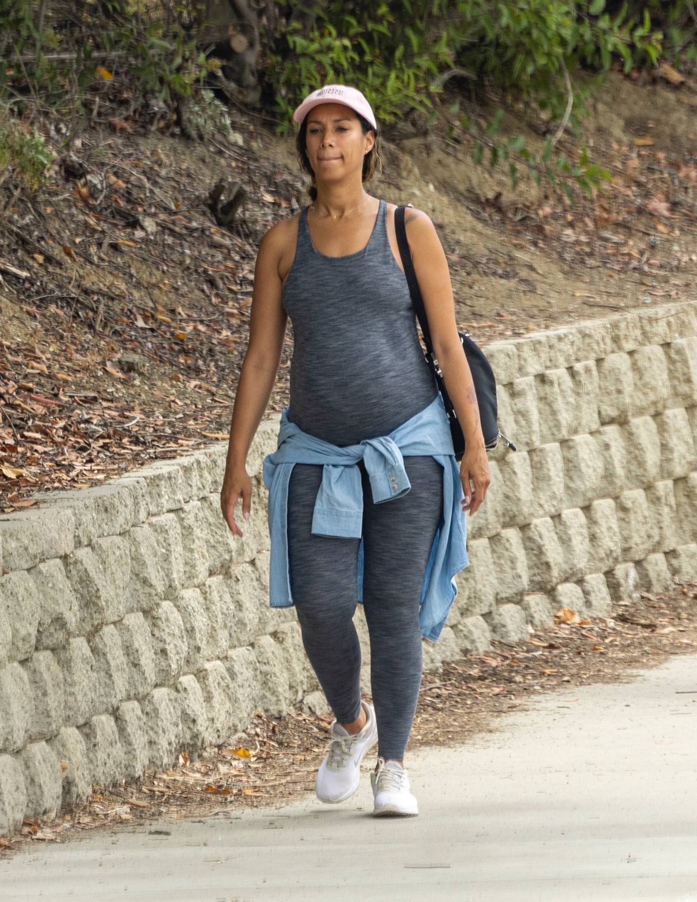 Leona Lewis - On a hike at the Hollywood Hills reservoir