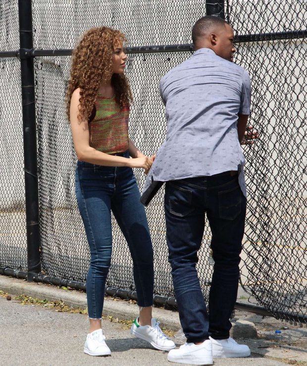Leslie Grace on the set of In The Heights-13 | GotCeleb