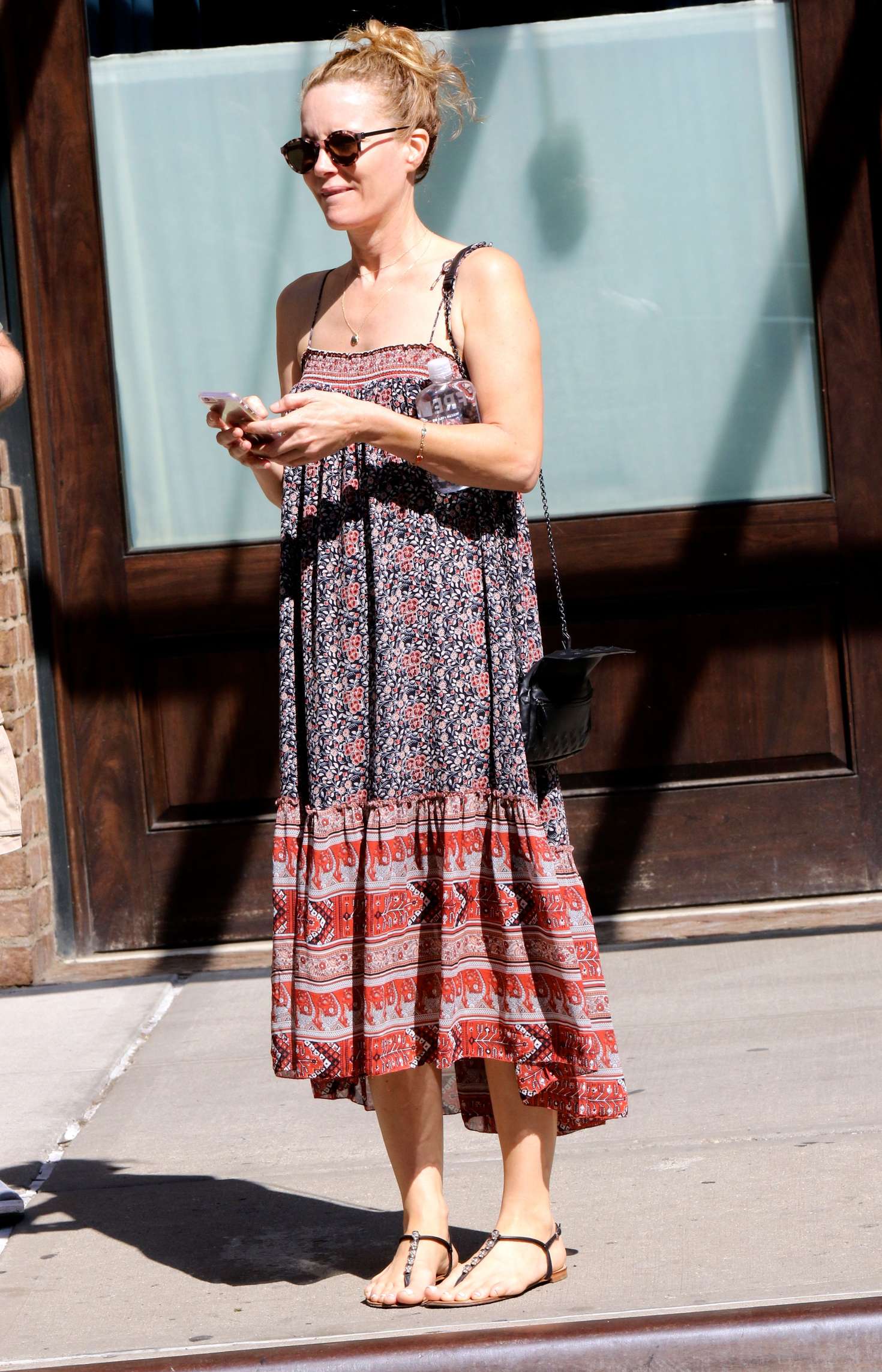 Leslie Mann in Long Dress out in NYC