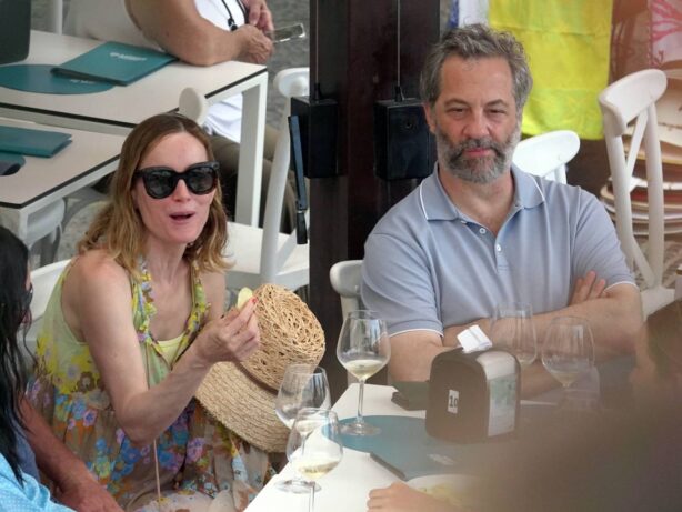 Leslie Mann - With husband Judd Apatow out in Capri
