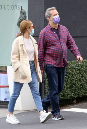Leslie Mann - With Judd Apatow seen after lunch in Santa Monica